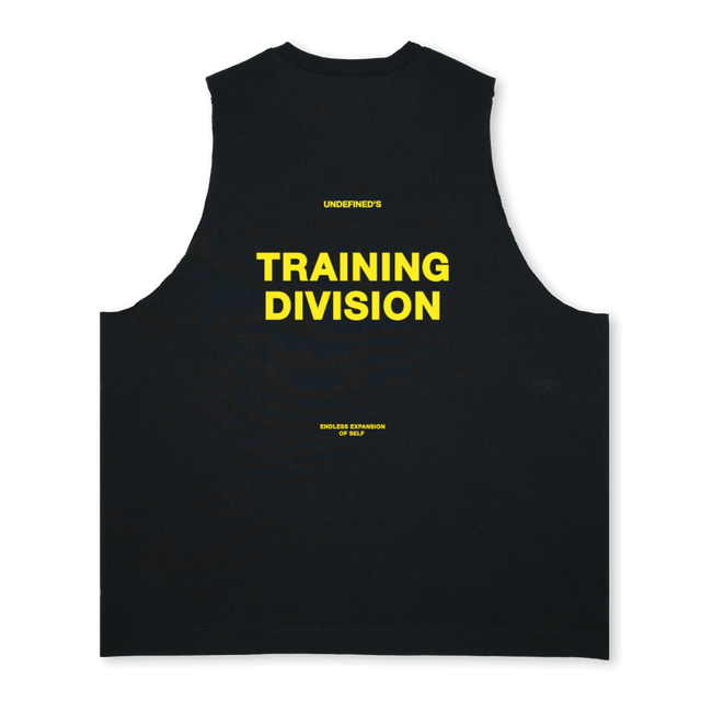 TRNDVN YELLOW Deep Black Oversized Vest.