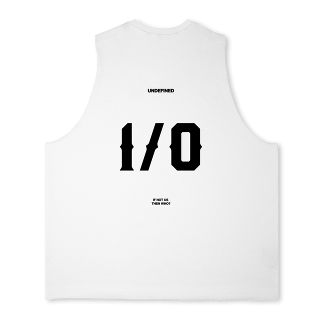 TDVEST WHITEE Bright white Oversized Vest.