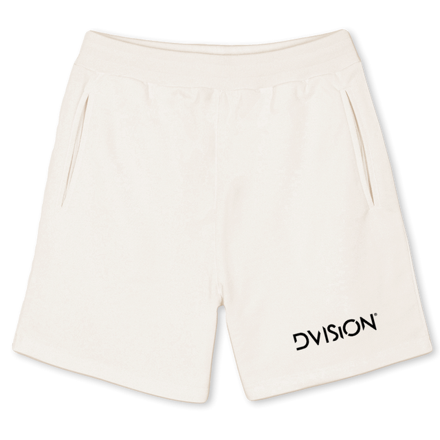 DVISIONBASICSHORTS Vintage White Sweatshorts.