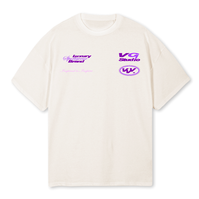 GARAGE  Vintage White Oversized Tee.
