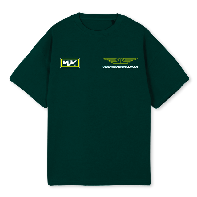BRITISH RACING  Wild Green Oversized Tee.