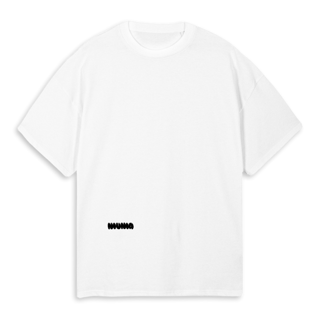 NIUNIA CLOUDS White Oversized Tee.