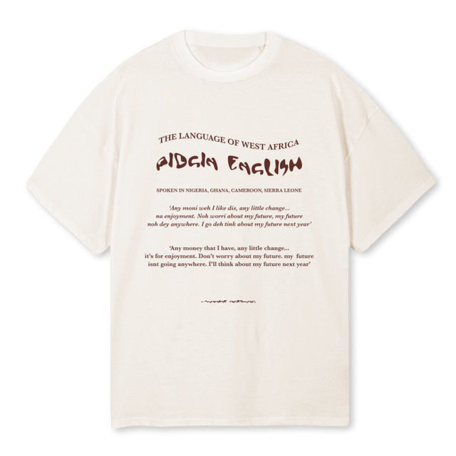 VINTAGE PIDGIN Vintage White Oversized Tee.