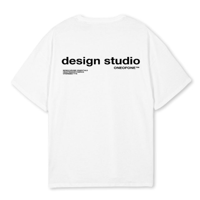 DESIGN White Oversized Tee.