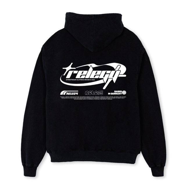 WORDWIDE 1 OSHW Black Oversized Hoodie.