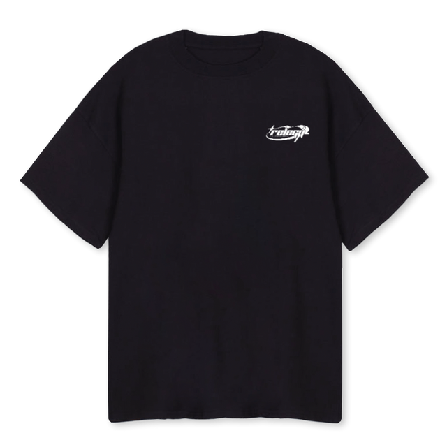 WORDWIDE 1 OSTW Black Oversized Tee.