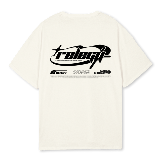 WORDWIDE 1 OSTB Cream Oversized Tee.