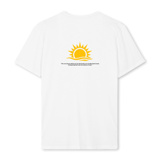 YELLOW White Regular Tee.