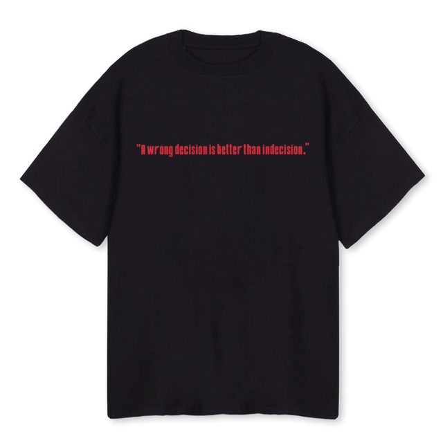 VRCT SOPRANOS RED Black Oversized Tee.