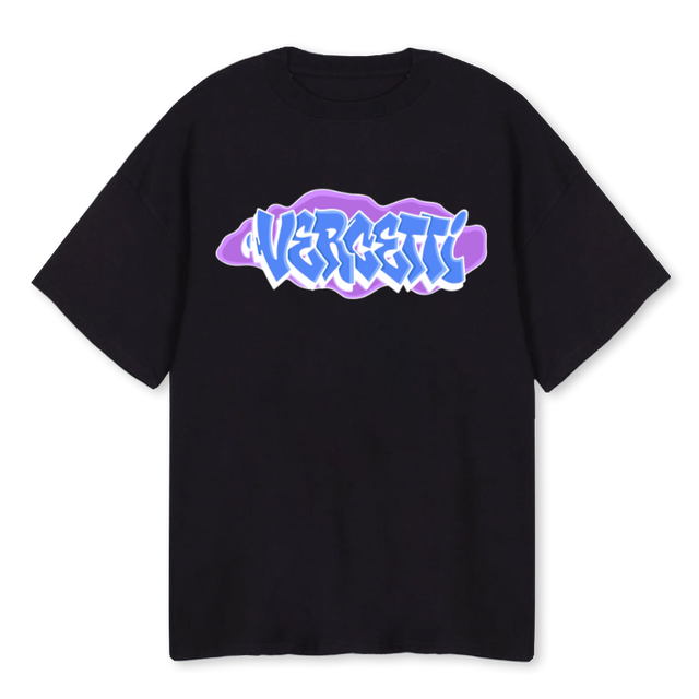 VRCT BLK GRAFF Black Oversized Tee.