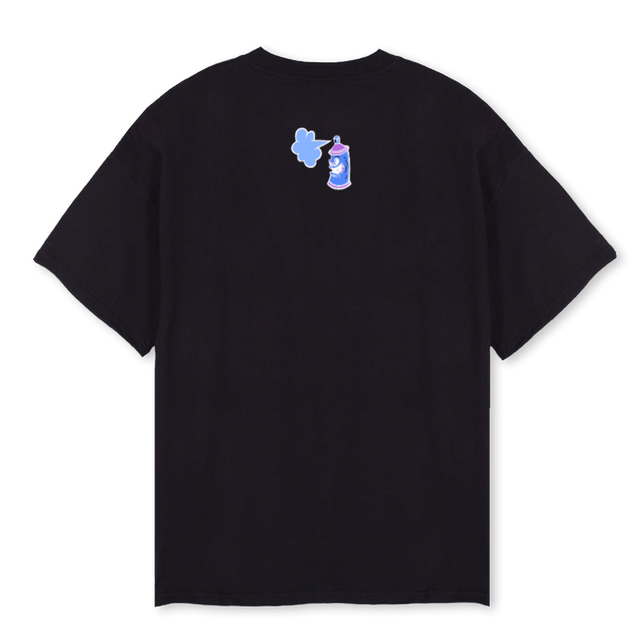 VRCT BLK GRAFF Black Oversized Tee.