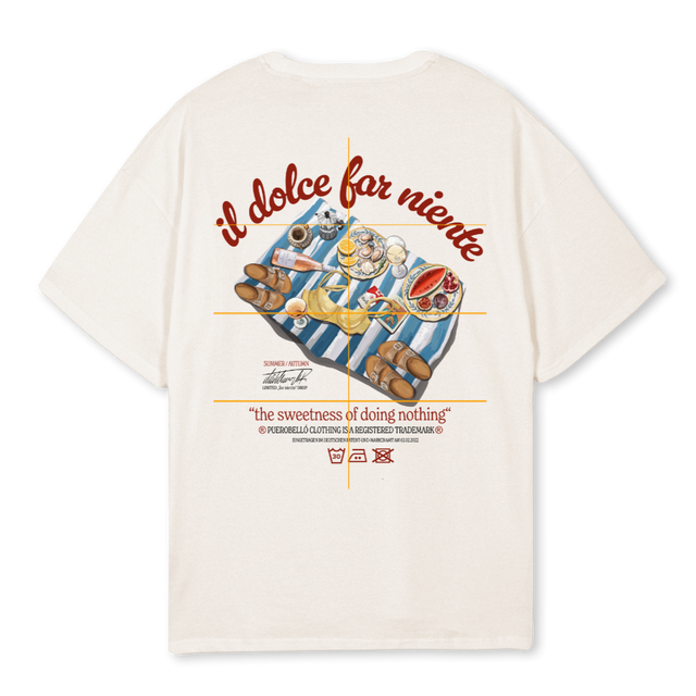 FAR NIENTE Vintage White Oversized Tee.