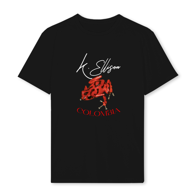 KELLIEFROG Black Regular Tee.