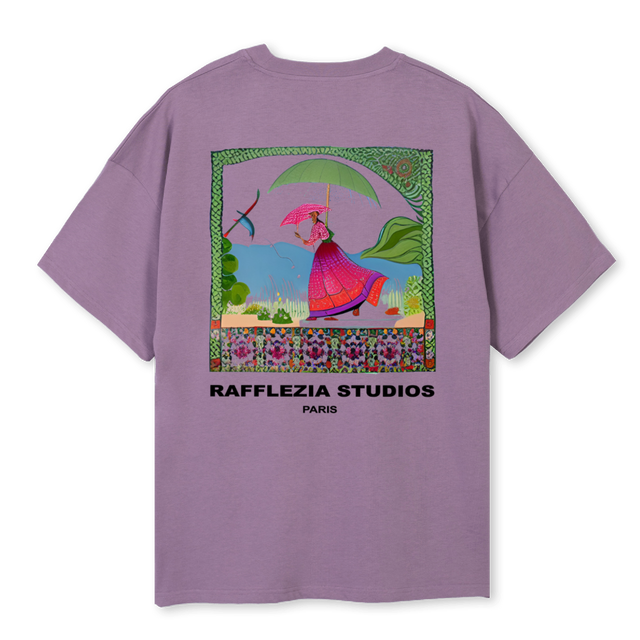 UMBRELLATEE Purple Oversized Tee.