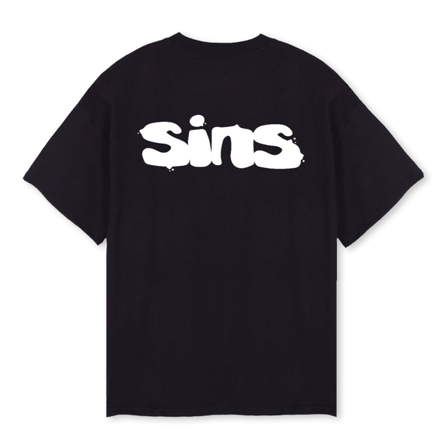 RDMPTNSINS WH Black Oversized Tee.