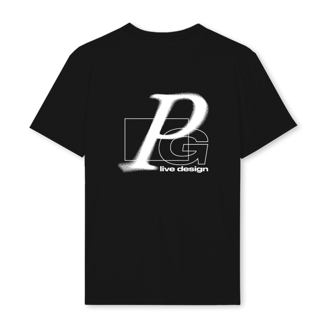 PGLIVE Black Regular Tee.