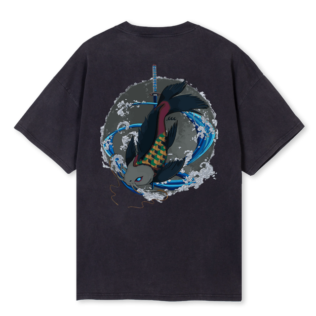 OPKFI Vintage Black Oversized Tee.