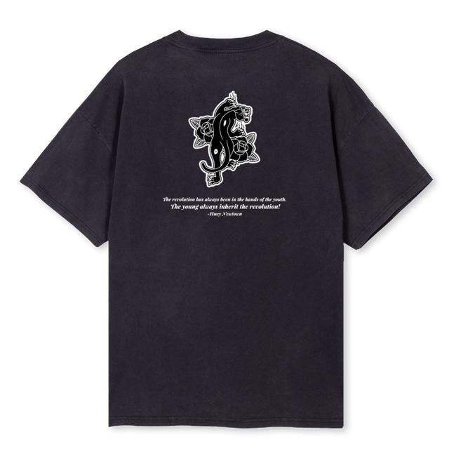 WIZE ONEZD Vintage Black Oversized Tee.