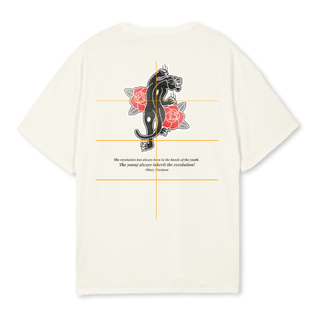 VINTAGE OUTLAW Cream Oversized Tee.