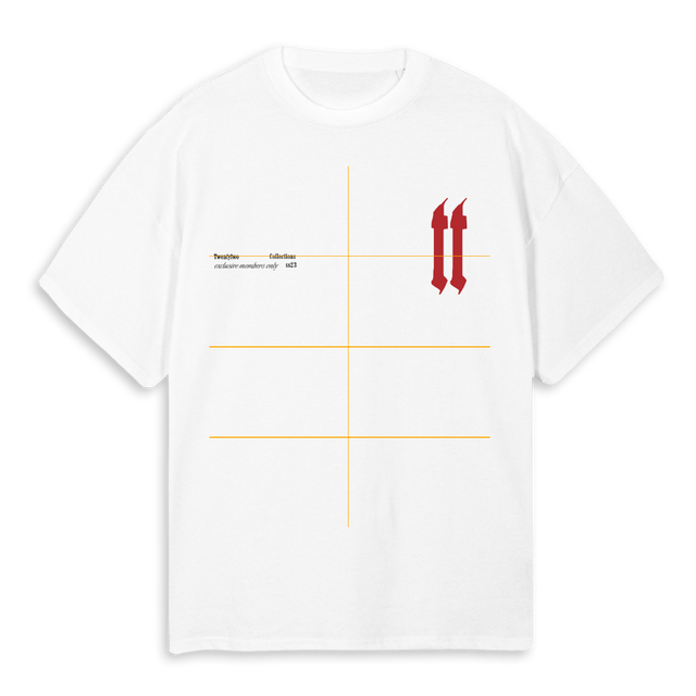WTEETWO White Oversized Tee.
