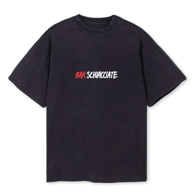 PEGPARNEVIKBARSCHIA Vintage Black Oversized Tee.