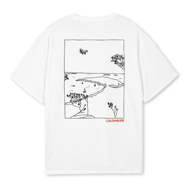 COLOMBIER White Oversized Tee.