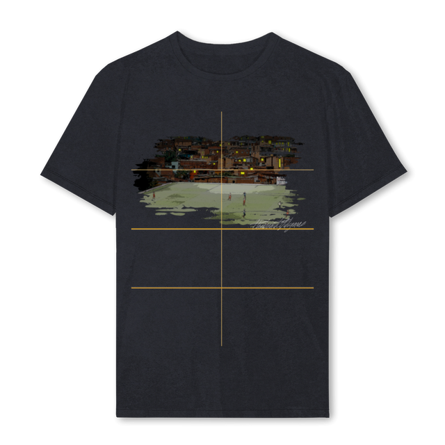 FAVELAA Vintage Black Regular Tee.