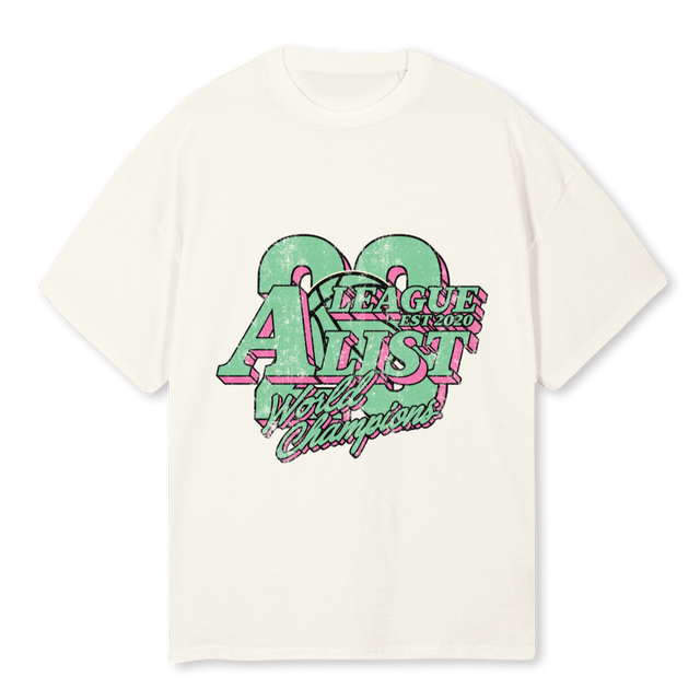 MIA Cream Oversized Tee.