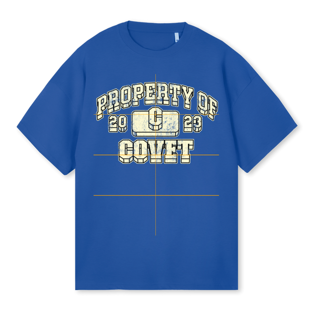 REDO Cobalt Blue Oversized Tee.