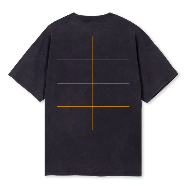 RONINRIDERNKX Vintage Black Oversized Tee.