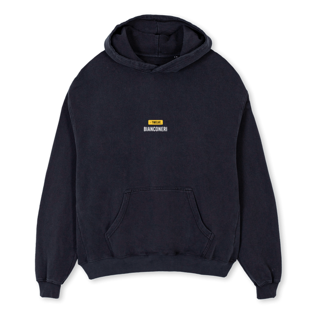 BIANCONERITWOHOODIE Vintage Black Oversized Hoodie.