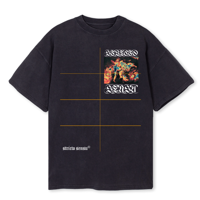STRICTOGREY Vintage Black Oversized Tee.