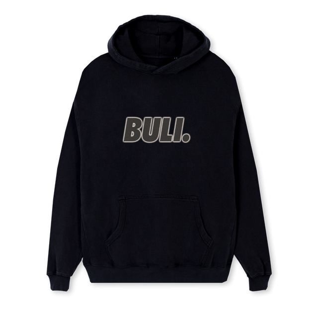 KARPAT Black Regular Hoodie.