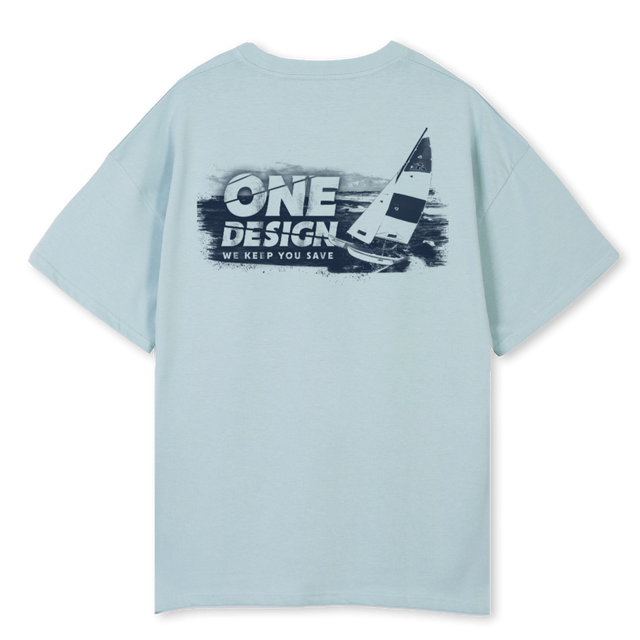 ONEDLIGHTBLUE Cold Blue Oversized Tee.