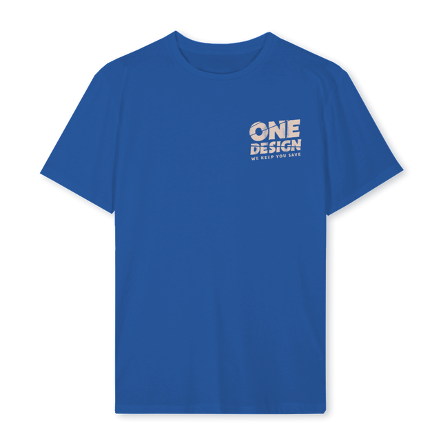 ONEDBLACKYELLOW Cobalt Blue Regular Tee.