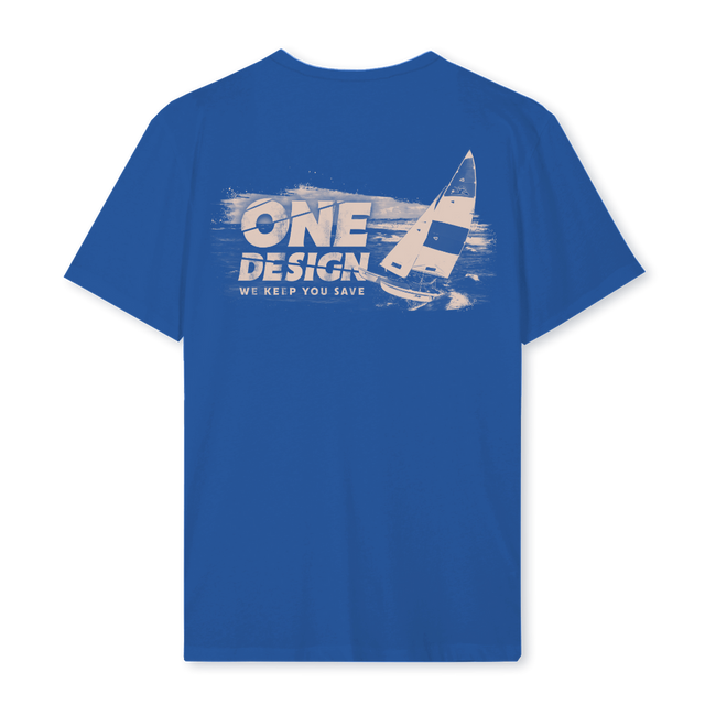 ONEDBLACKYELLOW Cobalt Blue Regular Tee.