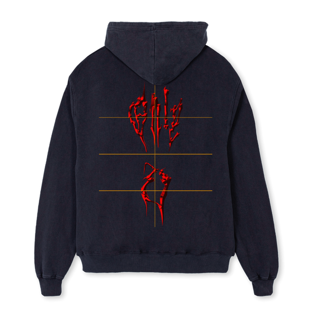 ONLY YOU Vintage Black Oversized Hoodie.