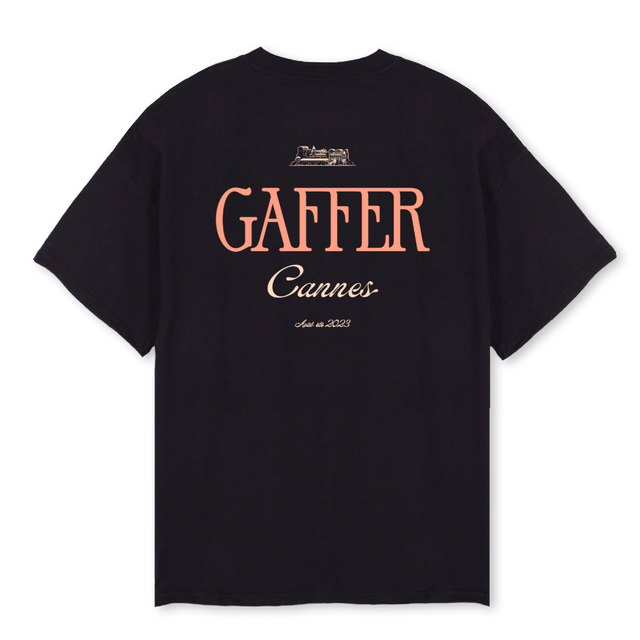 CANNESBLACK Black Oversized Tee.