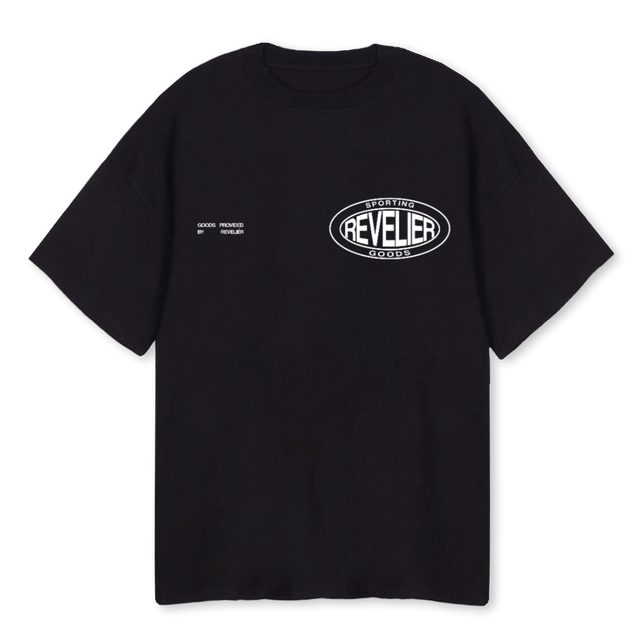 SPORTING GOODS Black Oversized Tee.