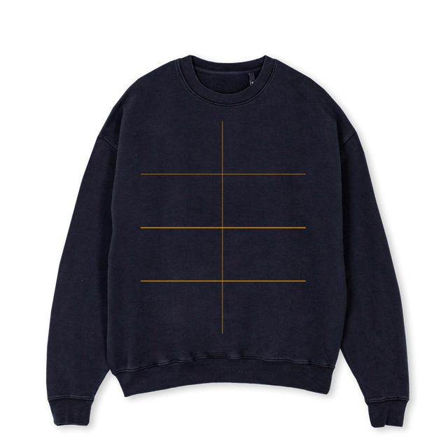 NAJHPC Vintage Black Oversized Crewneck Sweater.
