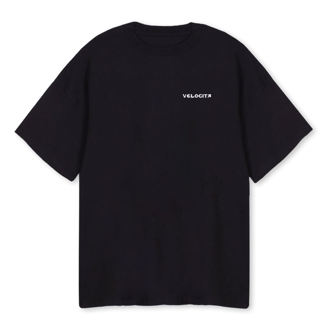 BLACKPORSCHETEE Black Oversized Tee.