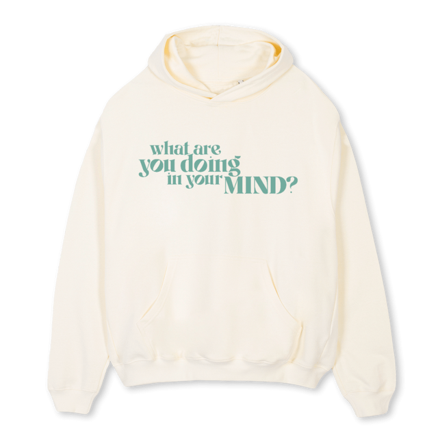 WAYD Cream Oversized Hoodie.