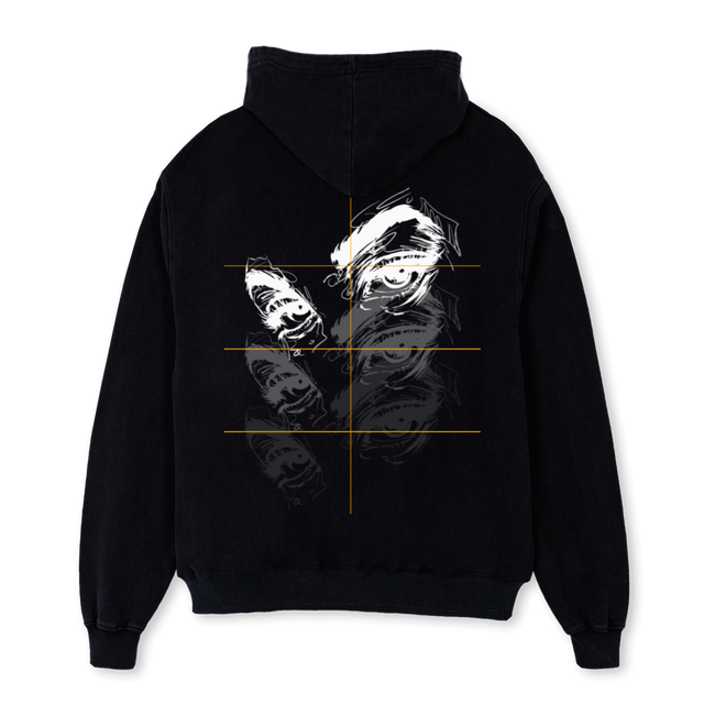STHOODIESAMPLE Black Oversized Hoodie.
