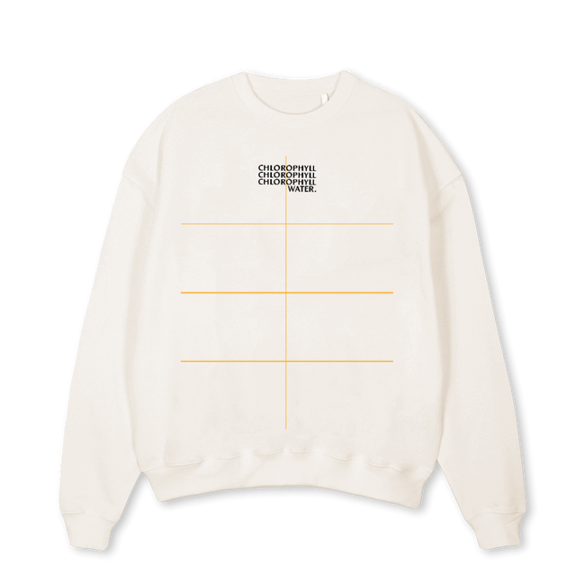 MATTC Vintage White Oversized Crewneck Sweater.