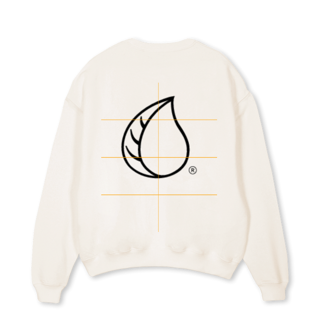 MATTC Vintage White Oversized Crewneck Sweater.