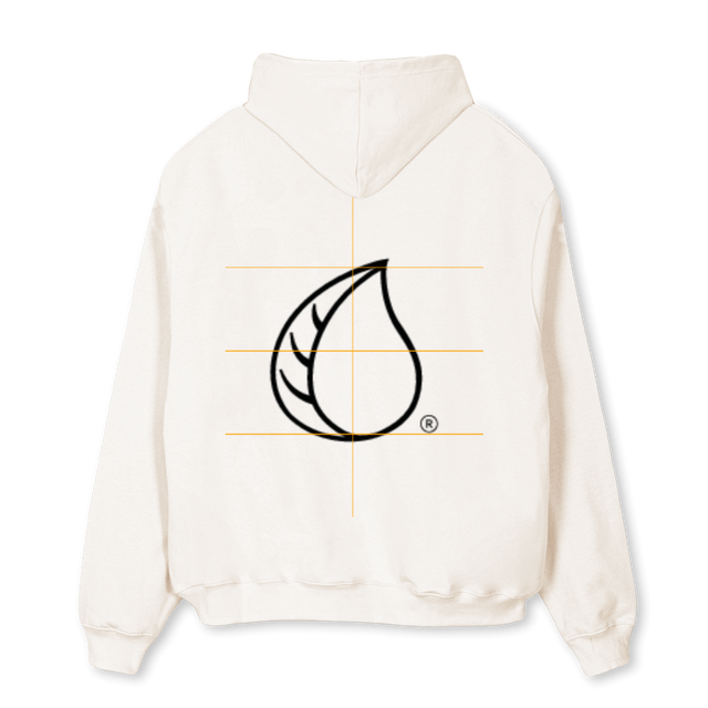 MATT  Vintage White Oversized Hoodie.