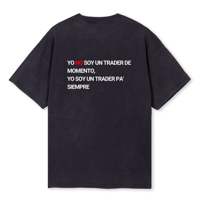 TRADERPASIEMPRE Vintage Black Oversized Tee.