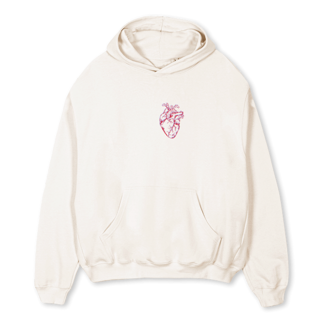 NUBHOODIEWHITE Vintage White Oversized Hoodie.