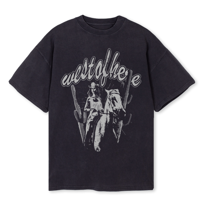 RENEGADE Vintage Black Oversized Tee.