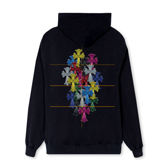 CANARYBRICKS Black Regular Hoodie.